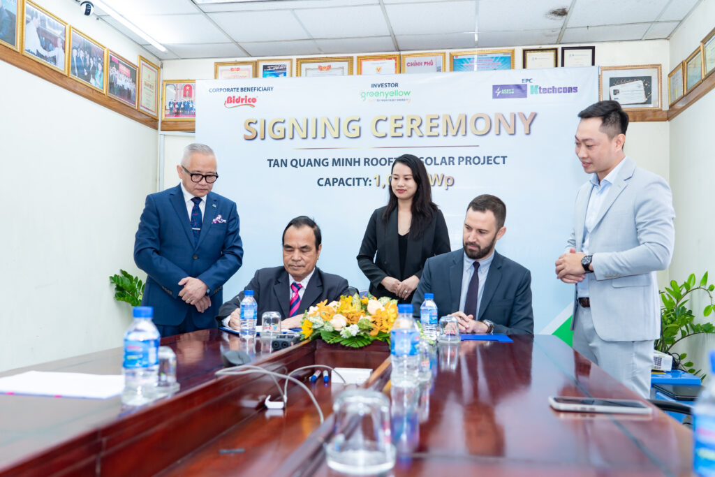 Lễ Ký Kết Hợp Đồng Mua Bán Điện Công ty TNHH SX&TM Tân Quang Minh 5 GreenYellow Việt Nam | Shift To Profitable Energy Lễ Ký Kết Hợp Đồng Mua Bán Điện Công ty TNHH SX&TM Tân Quang Minh