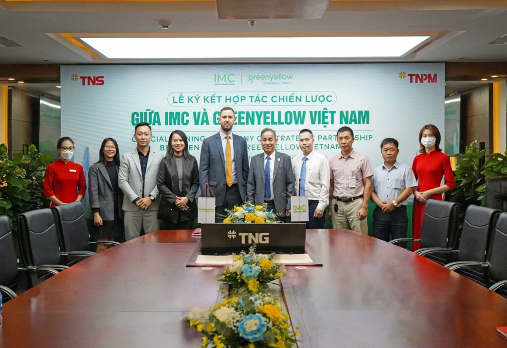 IMC và GreenYellow Vietnam hợp tác chiến lược thúc đẩy năng lượng tái tạo tại các khu công nghiệp.