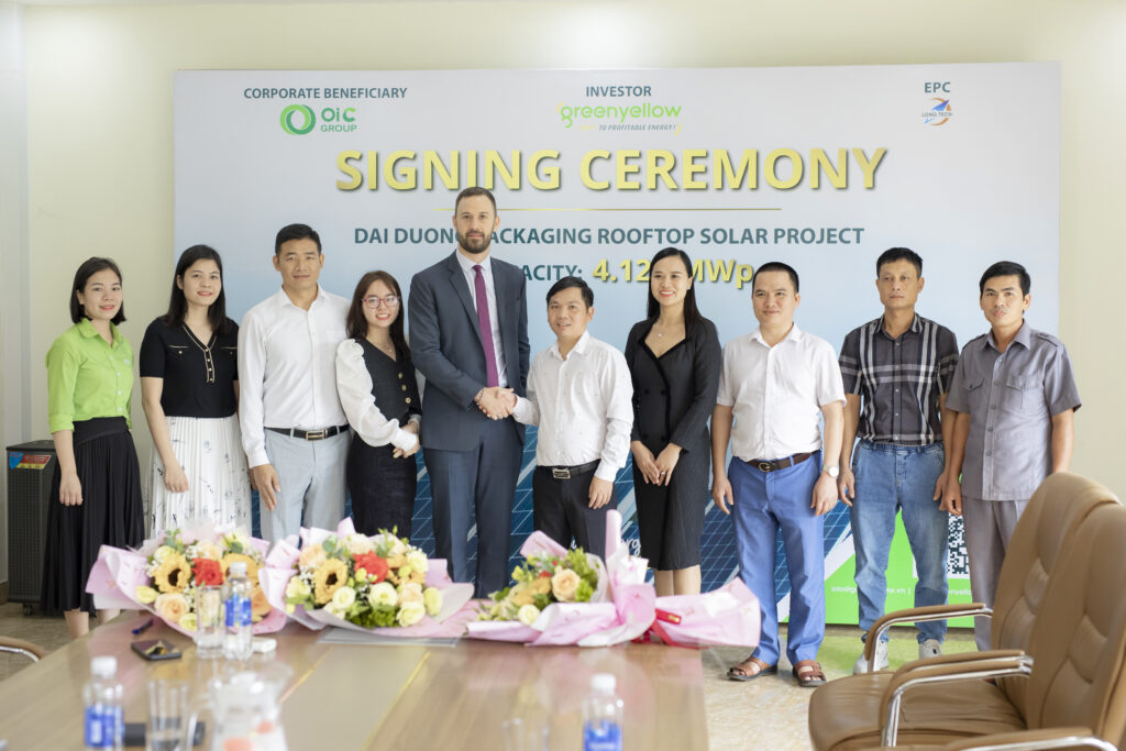 Signing ceremony of power purchase agreement (PPA) with Dai Duong Packaging