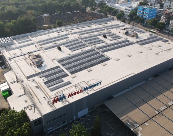 dự án điện mặt trời mái nhà Mega Market An Phú GreenYellow