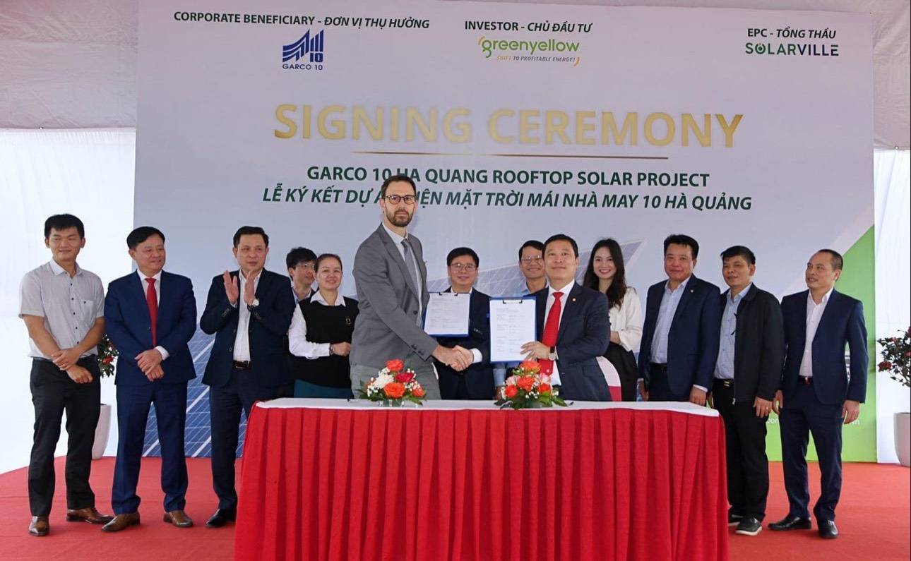Signing Ceremony of Power Purchase Agreement with Garco 10 Ha Quang