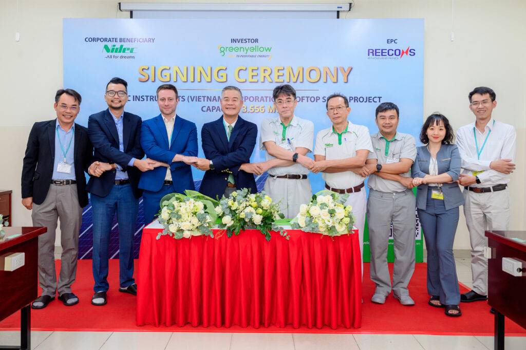 Signing Ceremony of Power Purchase Agreement with Nidec Instruments (Vietnam) Corporation