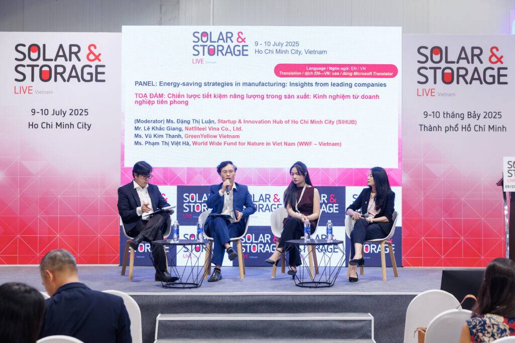 Bà Vũ Kim Thanh tại Solar & Storage Live 2025