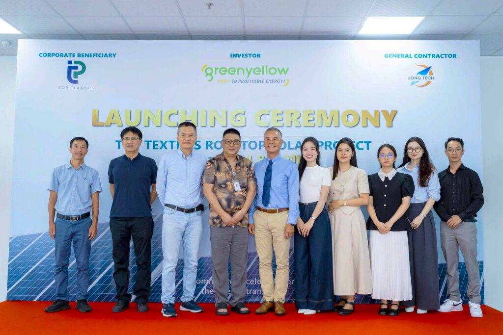 Lễ triển khai dự án điện mặt trời mái nhàTop Textiles